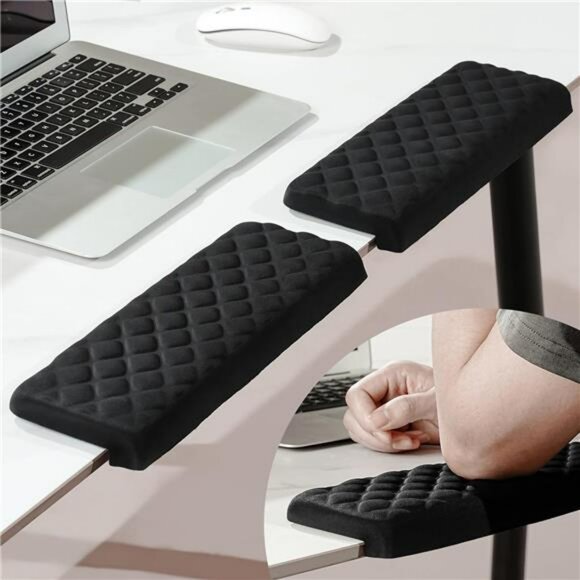 L shaped desk elbow pads memory foam wrist armrest support cushion for office ho - Picture 1 of 7
